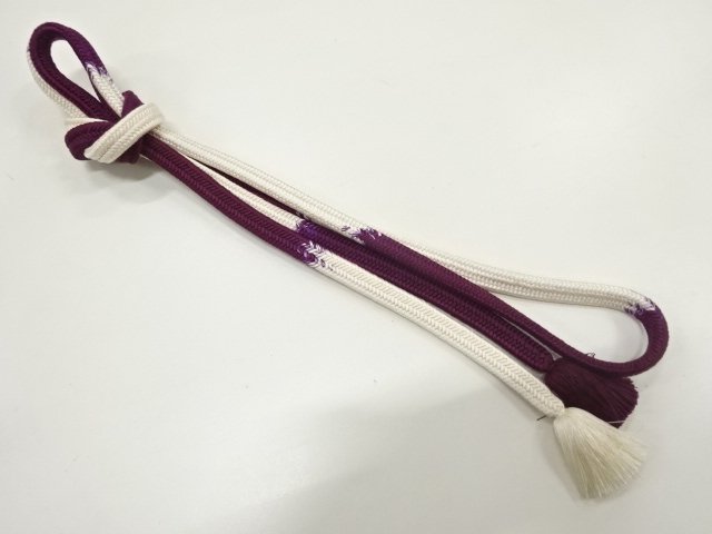 JAPANESE KIMONO / HANDTIED OBIJIME CORD 